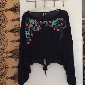 Blousy bohemian style shirt